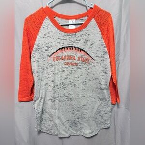 Oklahoma State Cowboys Women’s Raglan Shirt 3/4 sleeve